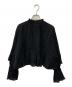sara mallika (サラマリカ) Cotton Jacquard Volume Frill Short Blouse ブラック サイズ:不明：10000円