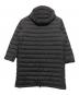DANTON (ダントン) NYLON TAFFETA MIDDLE DOWN HOODED COAT/ミドルダウン フード付きコート ブラック サイズ:Ⅿ 未使用品：25000円