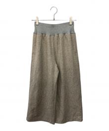 BEARDSLEY（ビアズリー）の古着「カラーネップツイードウエストリブパンツ」｜グレー