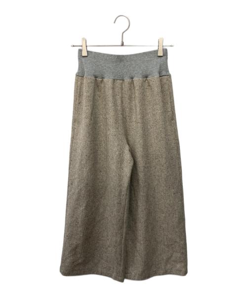 BEARDSLEY（ビアズリー）BEARDSLEY (ビアズリー) カラーネップツイードウエストリブパンツ グレー サイズ:SIZE 0の古着・服飾アイテム