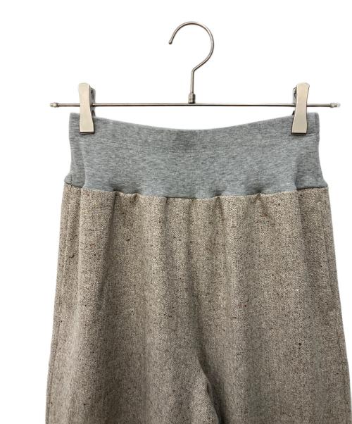 BEARDSLEY（ビアズリー）BEARDSLEY (ビアズリー) カラーネップツイードウエストリブパンツ グレー サイズ:SIZE 0の古着・服飾アイテム
