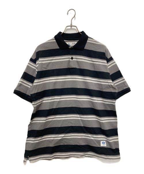 CHALLENGER（チャレンジャー）CHALLENGER (チャレンジャー) S/S BORDER POLO グレー サイズ:LARGEの古着・服飾アイテム