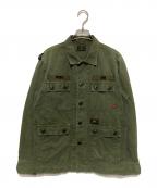 WTAPSダブルタップス）の古着「JUNGLE L/S SHIRTS COTTON RIPSTOP」｜グリーン