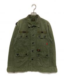 WTAPS（ダブルタップス）の古着「JUNGLE L/S SHIRTS COTTON RIPSTOP」｜グリーン