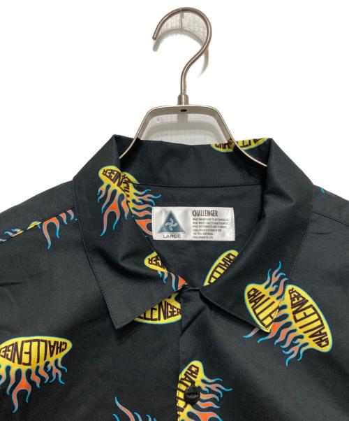 CHALLENGER（チャレンジャー）CHALLENGER (チャレンジャー) Fireball Shirt ブラック サイズ:LARGEの古着・服飾アイテム