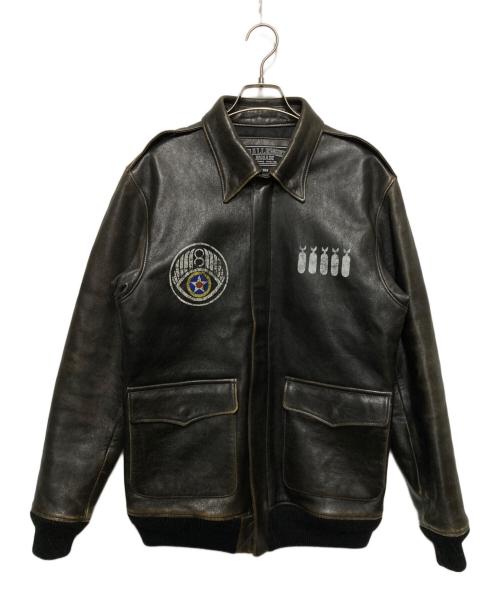 CHALLENGER（チャレンジャー）CHALLENGER (チャレンジャー) BOMB DROP A-2 FLIGHT JACKET ブラック サイズ:Lの古着・服飾アイテム