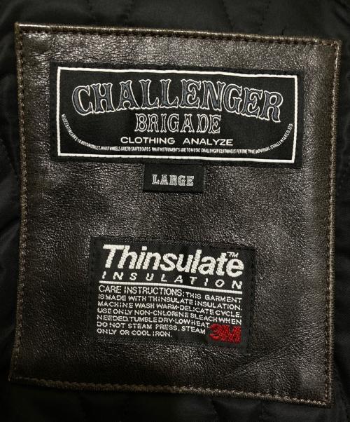 CHALLENGER（チャレンジャー）CHALLENGER (チャレンジャー) BOMB DROP A-2 FLIGHT JACKET ブラック サイズ:Lの古着・服飾アイテム