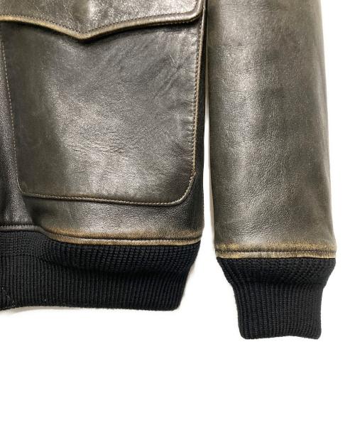 CHALLENGER（チャレンジャー）CHALLENGER (チャレンジャー) BOMB DROP A-2 FLIGHT JACKET ブラック サイズ:Lの古着・服飾アイテム