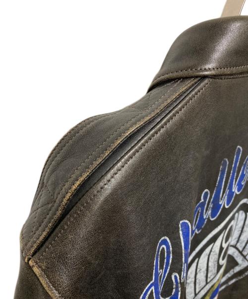 CHALLENGER（チャレンジャー）CHALLENGER (チャレンジャー) BOMB DROP A-2 FLIGHT JACKET ブラック サイズ:Lの古着・服飾アイテム