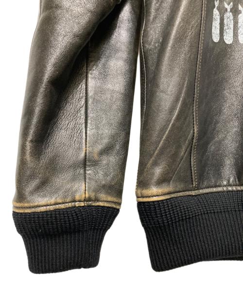 CHALLENGER（チャレンジャー）CHALLENGER (チャレンジャー) BOMB DROP A-2 FLIGHT JACKET ブラック サイズ:Lの古着・服飾アイテム