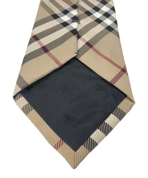 BURBERRY BLACK LABEL（バーバリーブラックレーベル）BURBERRY BLACK LABEL (バーバリーブラックレーベル) ノヴァチェック柄ネクタイ ベージュ サイズ:不明の古着・服飾アイテム