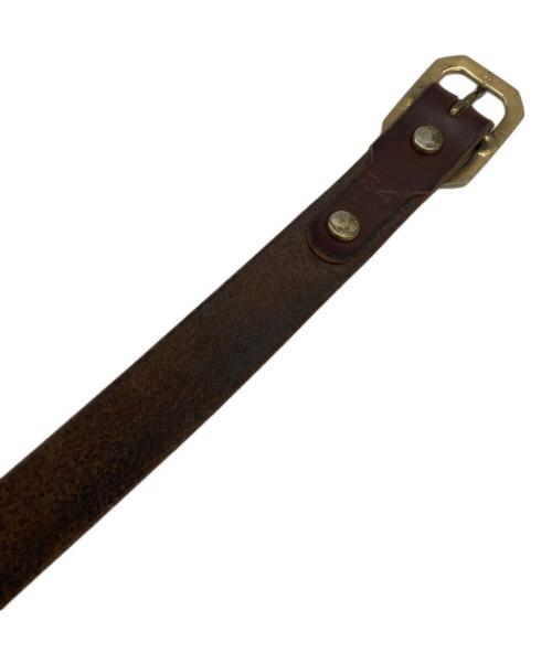 PERFECTO by Schott（パーフェクト バイ ショット）PERFECTO by Schott (パーフェクト バイ ショット) レザーベルト ブラウンの古着・服飾アイテム