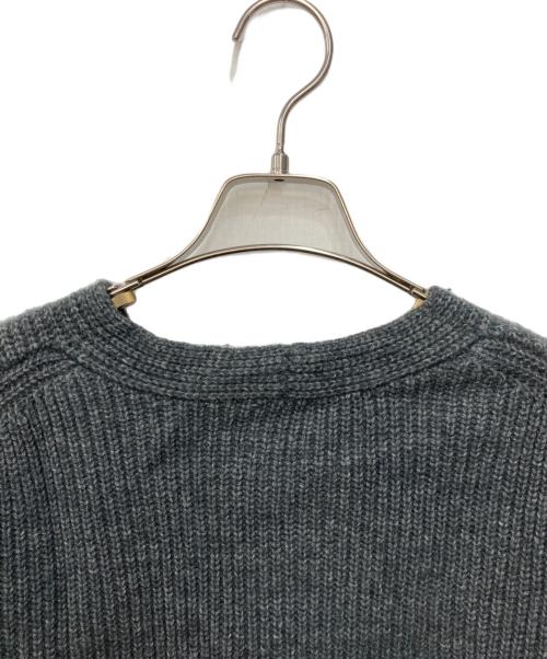 Spick and Span（スピック＆スパン）Spick and Span (スピックアンドスパン) パール畦ニット カーディガン グレー サイズ:不明の古着・服飾アイテム