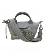 LONGCHAMPロンシャン）の古着「2WAYバッグ」｜グレー