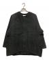 kagure（カグレ）の古着「中綿ノーカラーショートコート」｜ブラック