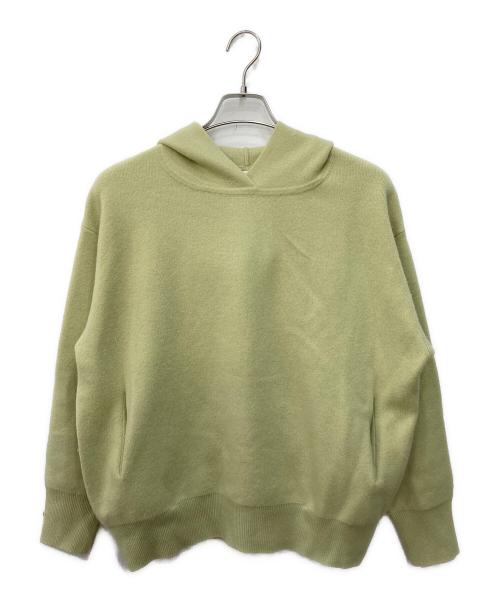 ebure（エブール）EBURE (エブール) ソフトスムースニットプルオーバー 黄緑 サイズ:FREEの古着・服飾アイテム