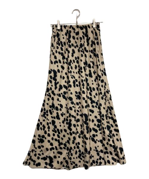 chignon（シニヨン）chignon (シニヨン) シニヨン ダルメシアンプリントマーメイドスカート ベージュ サイズ:FREEの古着・服飾アイテム
