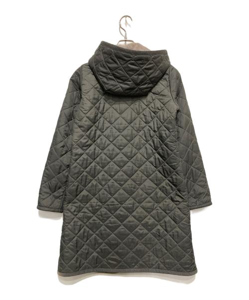 LAVENHAM（ラベンハム）LAVENHAM (ラベンハム) フrフリースキルティングフーデッドコート ベージュ サイズ:36の古着・服飾アイテム