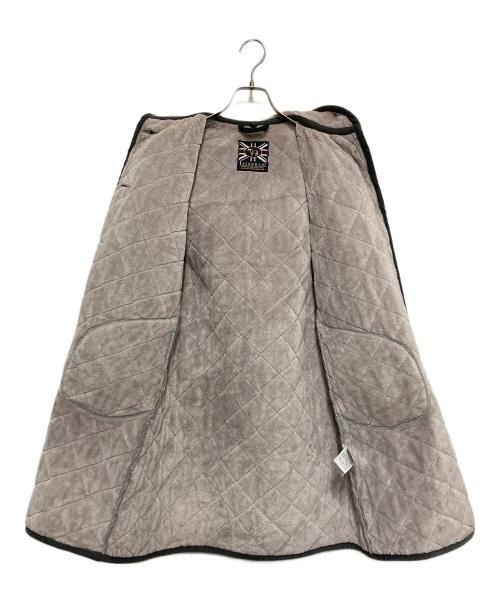 LAVENHAM（ラベンハム）LAVENHAM (ラベンハム) フrフリースキルティングフーデッドコート ベージュ サイズ:36の古着・服飾アイテム