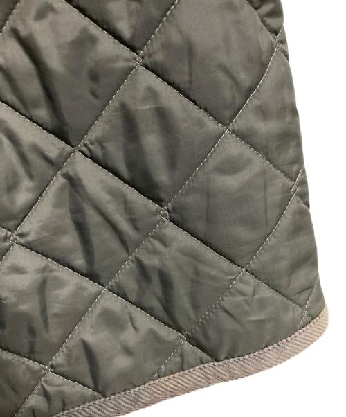 LAVENHAM（ラベンハム）LAVENHAM (ラベンハム) フrフリースキルティングフーデッドコート ベージュ サイズ:36の古着・服飾アイテム