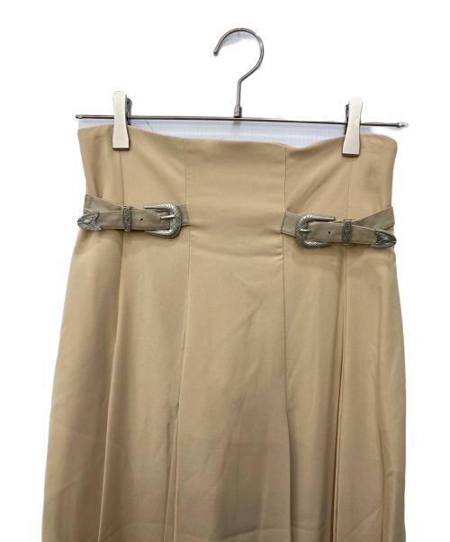 Ameri（アメリ）AMERI (アメリ) TUCK PENCIL SKIRT ベージュ サイズ:Ｍの古着・服飾アイテム