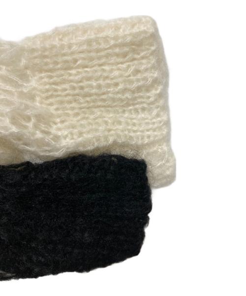 sacai（サカイ）sacai (サカイ) アシンメトリーオープンウィーブセーター ブラック サイズ:FREEの古着・服飾アイテム