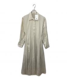 CLANE（クラネ）の古着「V NECK LADY SHIRT ONE PIECE」｜アイボリー