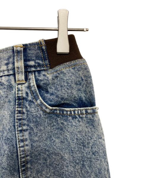 Ameri（アメリ）AMERI (アメリ) RIB MIX DENIM SKIRT インディゴ サイズ:SIZE 25の古着・服飾アイテム