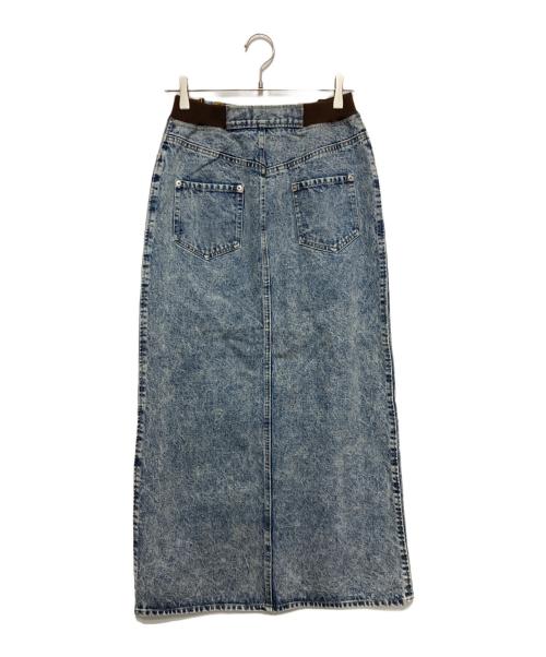 Ameri（アメリ）AMERI (アメリ) RIB MIX DENIM SKIRT インディゴ サイズ:SIZE 25の古着・服飾アイテム