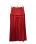 ENFOLD (エンフォルド) プリーツロングスカート レッド サイズ:36：6000円