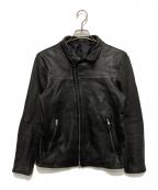 5351 pour les hommes5351プールオム）の古着「ラムレザージャケット」｜ブラック