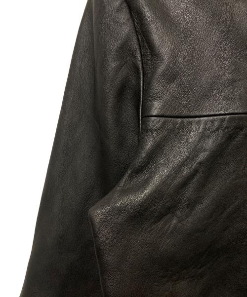 5351 pour les hommes（5351プールオム）5351 POUR LES HOMMES (5351プールオム) ラムレザージャケット ブラック サイズ:SIZE 4の古着・服飾アイテム