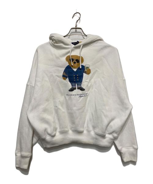 POLO RALPH LAUREN（ポロ・ラルフローレン）POLO RALPH LAUREN (ポロ・ラルフローレン) ドロップショルダーポロベアフーディー ホワイト サイズ:XSの古着・服飾アイテム