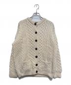 aran WOOLLEN MILLSアラン ウーレンミルズ）の古着「アランニットカーディガン」｜ベージュ