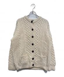 aran WOOLLEN MILLS（アラン ウーレンミルズ）の古着「アランニットカーディガン」｜ベージュ