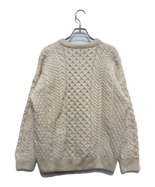 aran WOOLLEN MILLS（アラン ウーレンミルズ）aran woollen mills (アラン ウーレンミルズ) アランニットカーディガン ベージュ サイズ:Sの古着・服飾アイテム