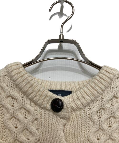 aran WOOLLEN MILLS（アラン ウーレンミルズ）aran woollen mills (アラン ウーレンミルズ) アランニットカーディガン ベージュ サイズ:Sの古着・服飾アイテム