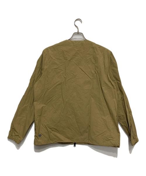 DESCENTE（デサント）DESCENTE (デサント) ノーカラージャケット ベージュ サイズ:Ⅿの古着・服飾アイテム
