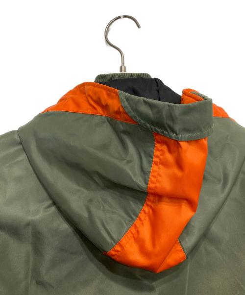 AVIREX（アヴィレックス）AVIREX (アヴィレックス) L-2カスタムベストジャケット グリーン×オレンジ サイズ:Lの古着・服飾アイテム