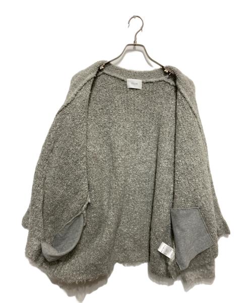 ELLIE（エリー）ELLIE (エリー) シャギーカーディガン グレー サイズ:Fの古着・服飾アイテム