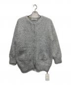 THIRD MAGAZINEサードマガジン）の古着「ラメニットカーディガン」｜シルバー