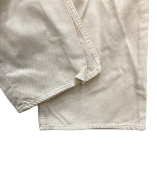 CLANE（クラネ）CLANE (クラネ) ラップデザインデニムパンツ アイボリー サイズ:1 未使用品の古着・服飾アイテム