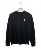 Rest&Recreationレストアンドレクリエーション）の古着「OVERSIZED WAFFLE CREWNECK T-SHIRT」｜ブラック