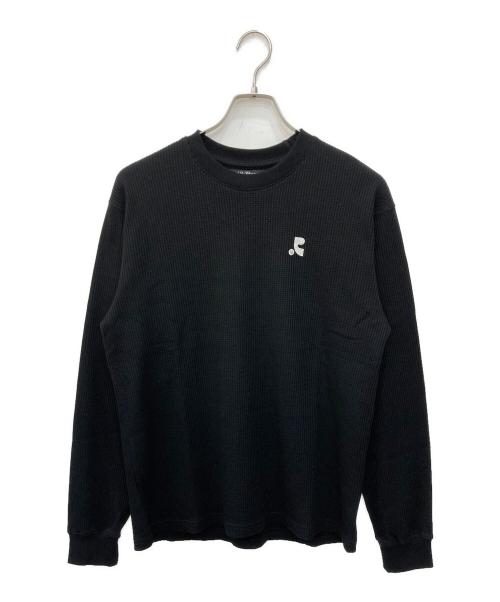 Rest&Recreation（レストアンドレクリエーション）Rest&Recreation (レストアンドレクリエーション) OVERSIZED WAFFLE CREWNECK T-SHIRT ブラック サイズ:FREEの古着・服飾アイテム