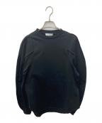 machattマチャット）の古着「ボリュームスリーブカットソー」｜ブラック