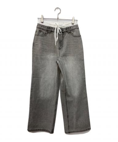 中古・古着通販】Bibiy. (ビビィ) JULIET DOUBLE WAIST DENIM グレー