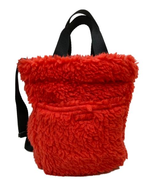 THE NORTH FACE（ザ ノース フェイス）THE NORTH FACE (ザ ノース フェイス) FLEECE BUCKET BAG レッド 未使用品の古着・服飾アイテム