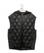 STUNNING LUREスタニングルアー）の古着「フーディーキルトベスト」｜ブラック