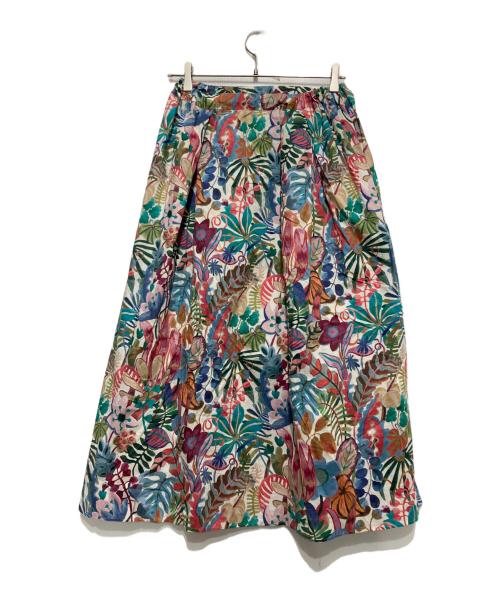 KAGURE（カグレ）KAGURE (カグレ) ボタニカルリバティプリントスカート マルチカラー サイズ:FREEの古着・服飾アイテム