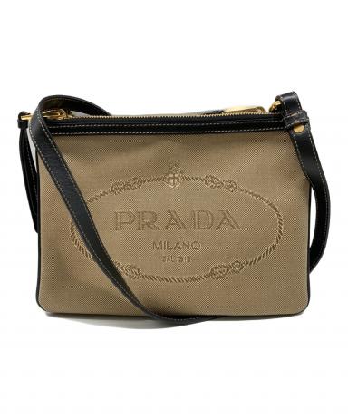 中古・古着通販】PRADA (プラダ) ショルダーバッグ ベージュ｜ブランド